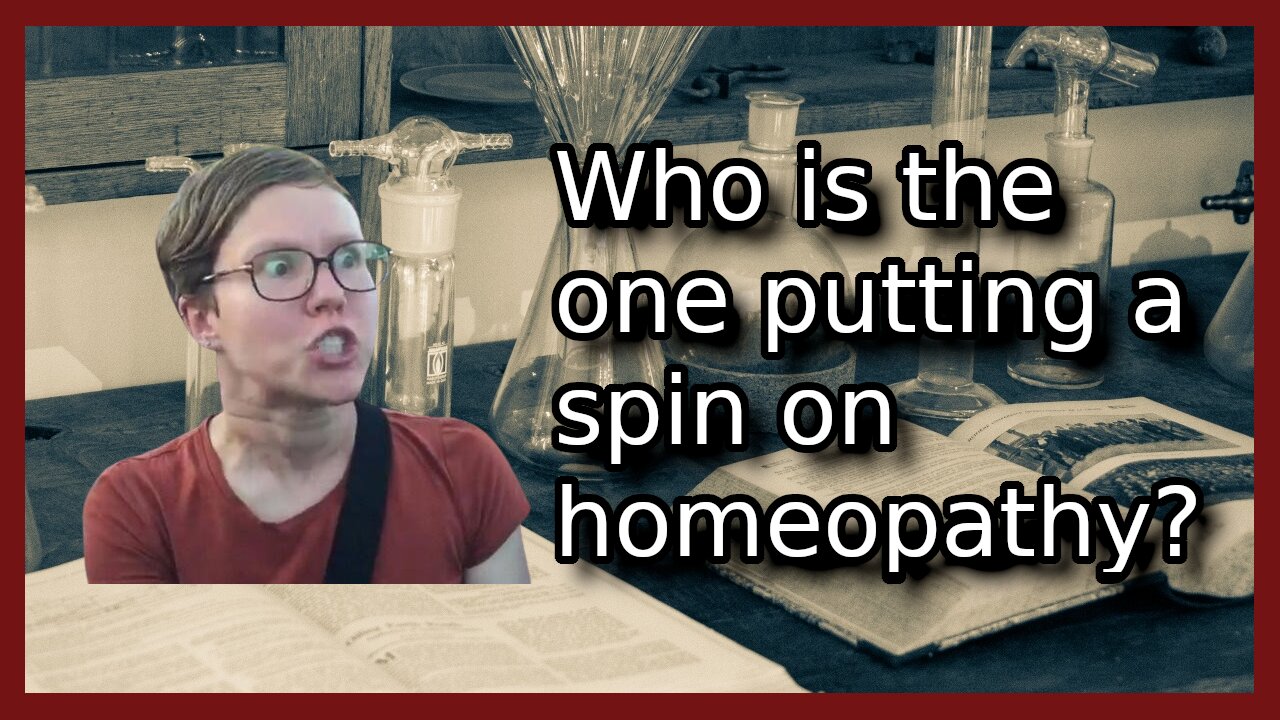 Who is the one putting a spin on homeopathy?