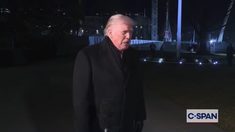 Trump departs the White House en route to Davos: “you are well represented”