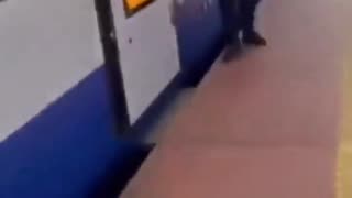 The German tourist was shocked because in train stations in Poland there are no fake African