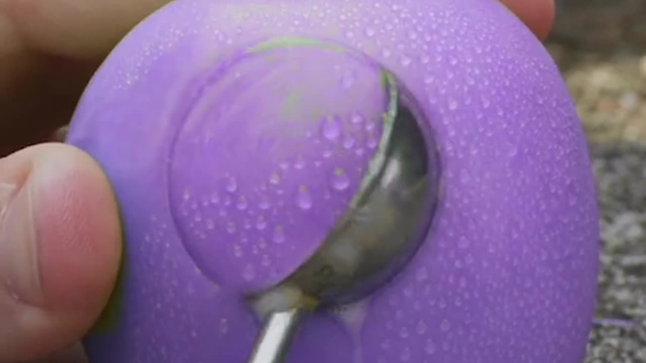 🟣 Purple Apple Sculpture 🍨 | Oddly Satisfying Fruit Hack