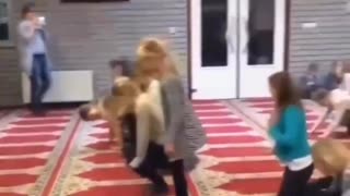 European Christian children are taught to submit to Allah. This is intolerable.