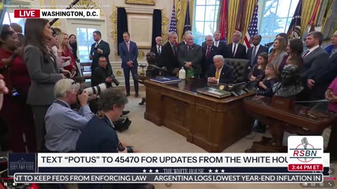 FULL REPLAY: President Trump Signs an Executive Order for Milk in Schools - 01/14/26