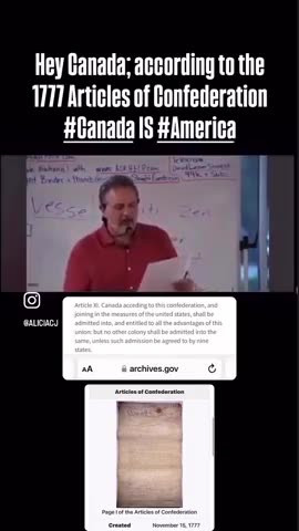 Canada Is Part Of The U.S. Since 1777