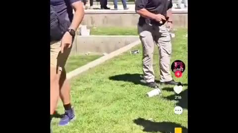 9 minutes after the Kirk shooting, DISCOVERED A HAND GUN with a holster at the scene just afterward!