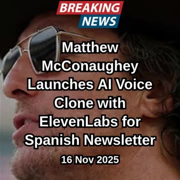 McConaughey Unveils AI Voice Clone