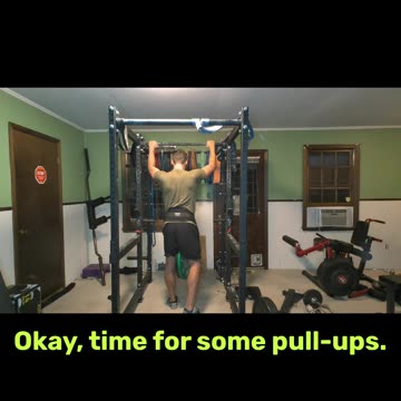 Weighted Pull Ups and Front Raises