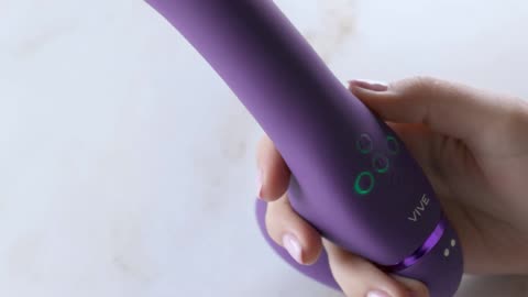 Vive Dual Vibrating & Air Wave Tickler Strapless Strapon Purple 153060
			