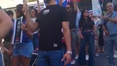 WTF Massive pro Israel pro Iran pro Trump protest in Adelaide