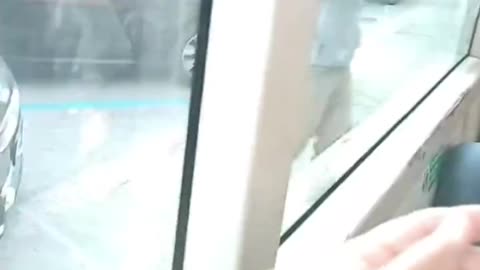 He puts his feet on seat so white women don't sit down. Nobody says anything, they just film.