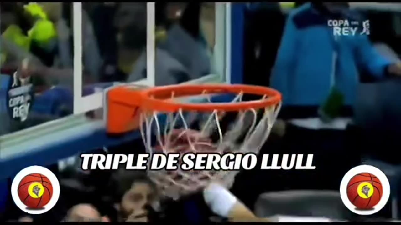 SERGIO LLULL mandarina en la última décima para dar la COPA DEL REY'14 al REAL MADRID 💪🏀