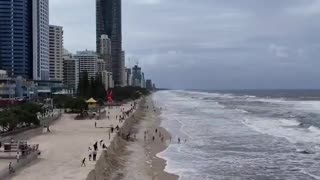 Gold Coast before and after #CycloneAlfred