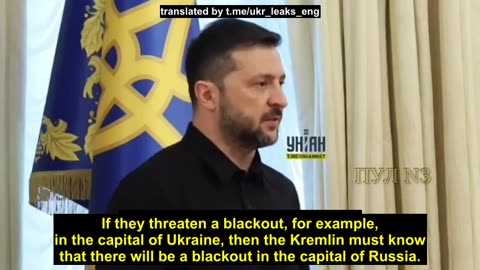 Zelensky threatened Moscow