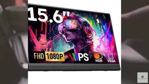 Portable Monitor, 15.6" FHD 1080P Travel Portable Monitor for Laptops, Ultra-Sli