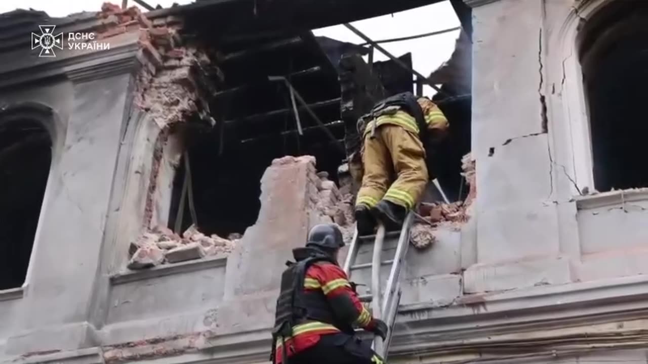 💔🇺🇦 Video of the consequences of the Russian drone strike on a kindergarten in Kharkiv