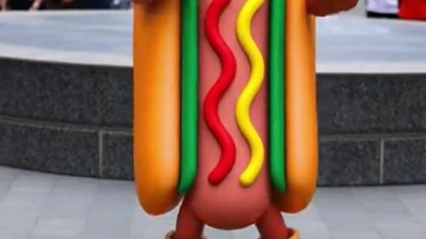 Double-Tap for your very own hot dog! 25 seconds of a dancing hot dog... sure why not
