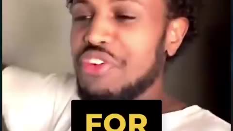 Somalian freeloader makes fun of hardworking americans
