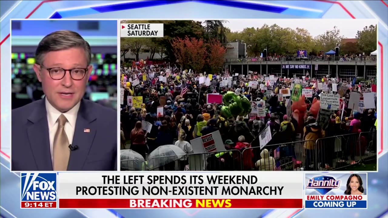 Mike Johnson Exposes Real Agenda Behind ‘Soros-Funded' No Kings Protests