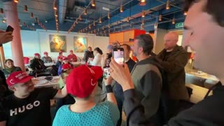 Filming for @ArtoftheSurge in Greenland. President Trump just called into a lunch @DonaldJTrumpJr,