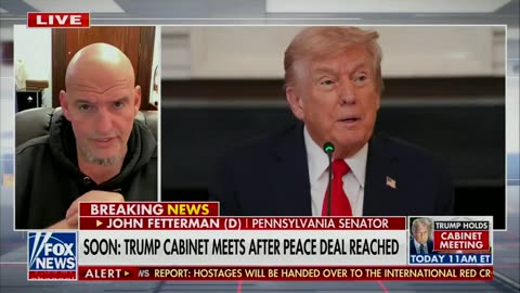 Sen John Fetterman (D-PA) Calls For Trump To Receive Nobel Peace Prize