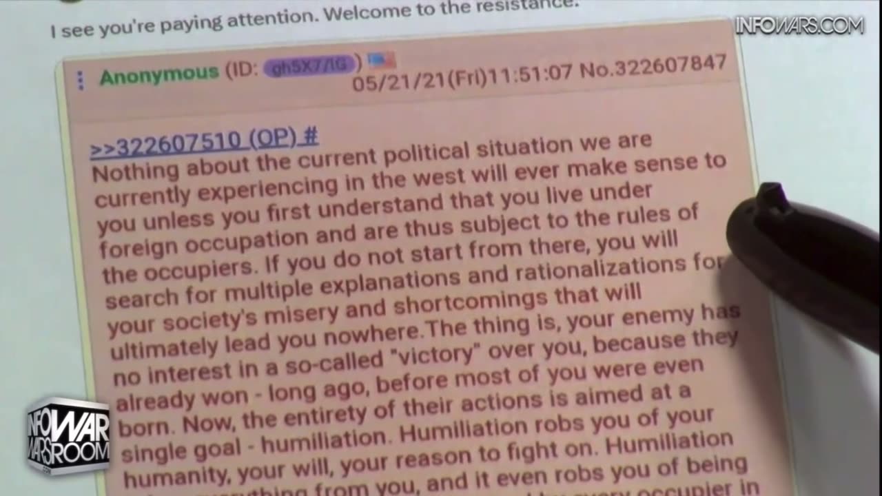 “We’re going through the humiliation ritual now”