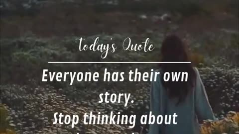 Focus on yourself.