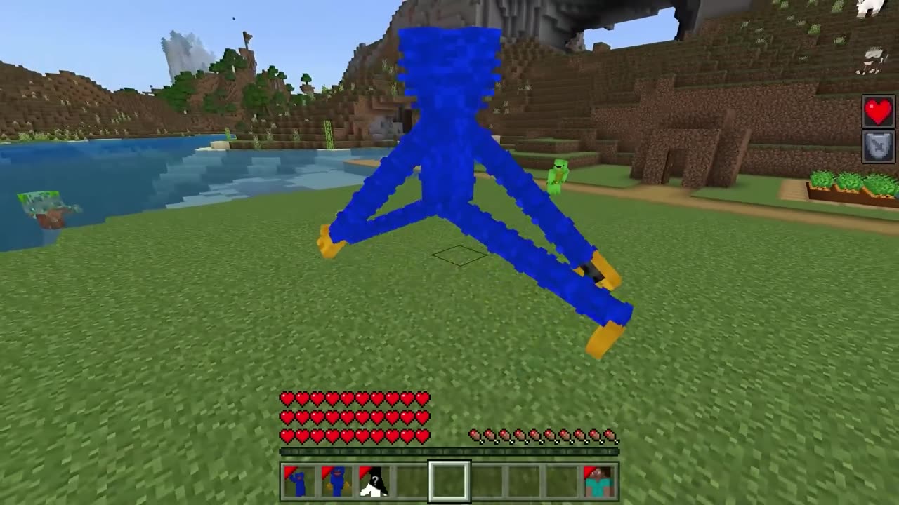 I Pranked My Friend as HUGGY WUGGY in Minecraft 😈💙