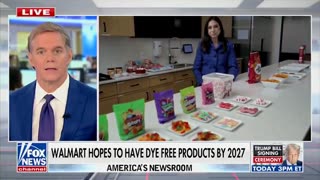 Walmart is now working on making its store brand foods free of food dyes and 30 other ingredients.