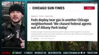 Trump DOJ DEFIES THE COURTS, Tear Gasses Anti Ice Rioters, Civil War Fears Escalate