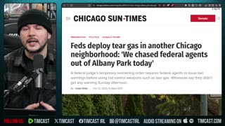 Trump DOJ DEFIES THE COURTS, Tear Gasses Anti Ice Rioters, Civil War Fears Escalate