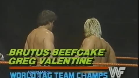 Brutus Beefcake & Greg Valentine vs Nikolai Volkoff & Iron Sheik 12 17 1985