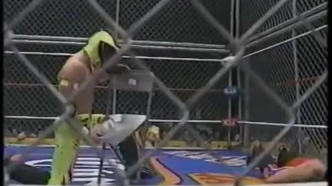 (1996.01.31) Rey Mysterio Jr. vs Juventud Guerrera - Cage Match - AAA