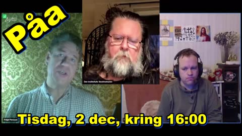 Påa LIVE stream Tisdag, 2 dec, 16:00