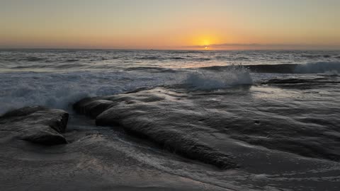 Nostalgia Romance La Jolla Sunset #orange #beach #sunset #romance