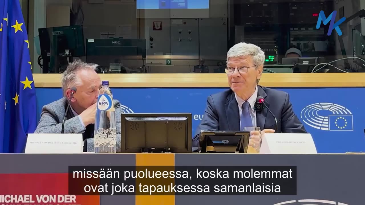 Jeffrey Sachs esittää rauhan realiteetit EU-parlamentille