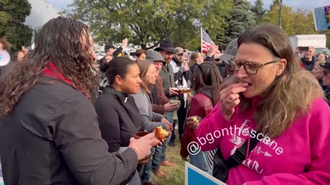 Communion here outside the Broadview ICE facility