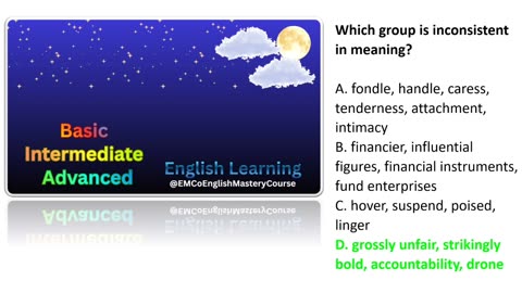 Advanced American English Quiz; Lesson 3; Part 2