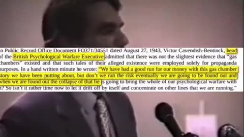 Those Behind The Homicidal Gas Chambers Story. David Irving