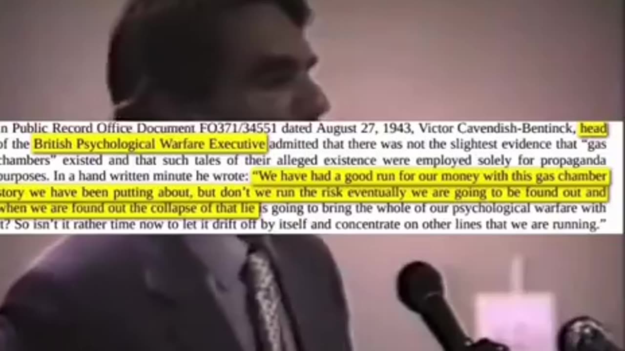 Those Behind The Homicidal Gas Chambers Story. David Irving