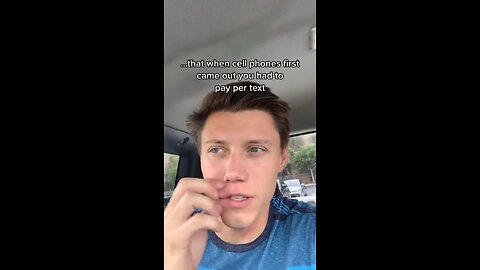 When phone first came out you had to pay per text