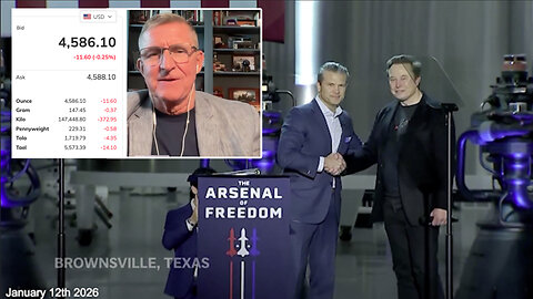 General Flynn Updates | "Today We Are Excited to Announce the Next Frontier AI Model Company to Join AI.Mil & That Is Grok from XAI...” - U.S. Sec of War Hegseth (6/13/26) + Elon Predicts Universal High Income? Gold Hits $4,591