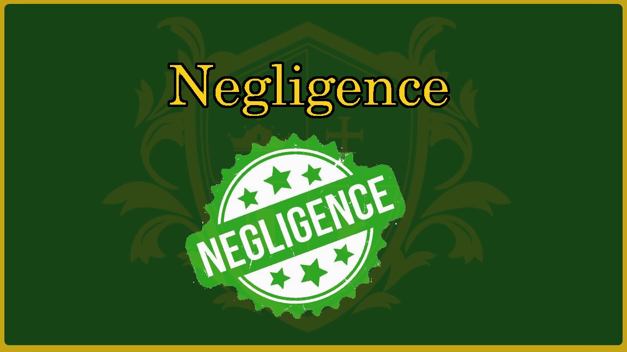 🟢 Proving Negligence; the four Elements of Negligence; how to Win against Big Companies 🟢