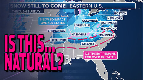 Is someone, or some thing, manipulating our weather?