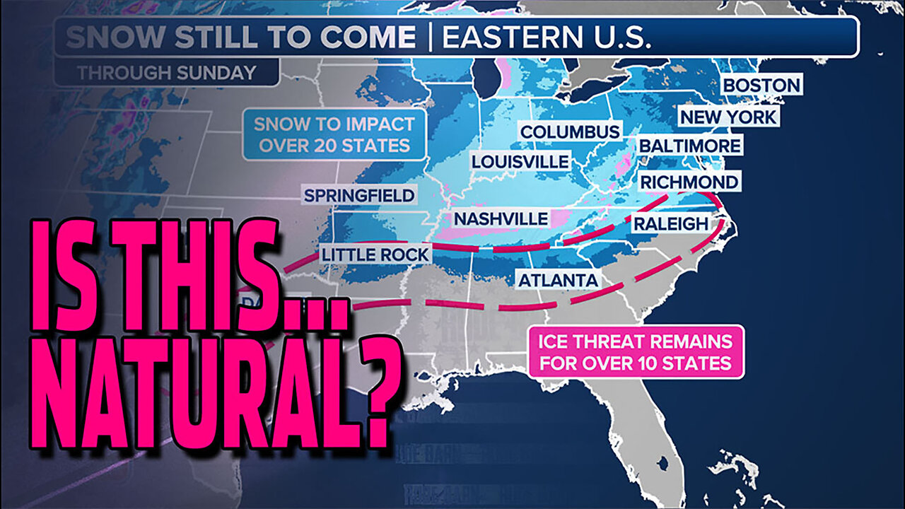 Is someone, or some thing, manipulating our weather?