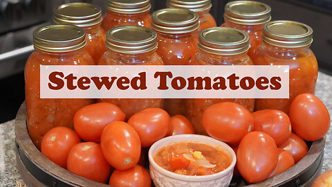 Stewed Tomato Canning Recipe [Canning for Beginners] [Large Batch]