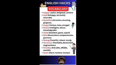 Daily use Important vocabulary words for exam 2025 67 #studyhacks123 #vocabulary #english #shorts
