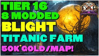 [POE 3.27] How I Farmed My Mageblood in A Week Doing Tier 16 Titanic Blight Maps!
