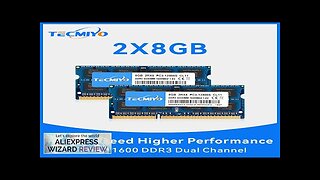 TECMIYO 2X8GB DDR3 1600MHz SODIMM Ram Laptop Memory RAM DDR3 8GB 1600MHz Review