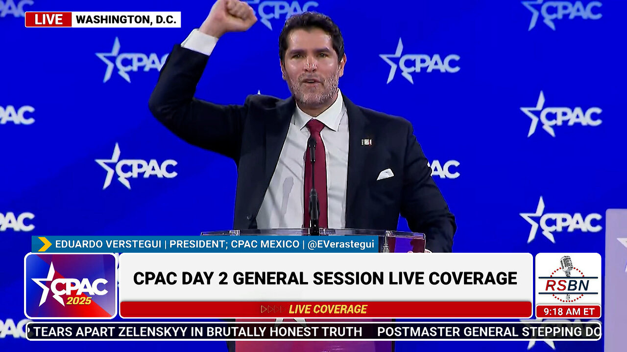 FULL SPEECH: Eduardo Verástegui Speaks at CPAC 2025 Day Two - 2/21/25