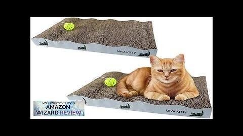 Premium Cat Scratching Board – 2 Pack Durable Cardboard Cat Scratcher Review