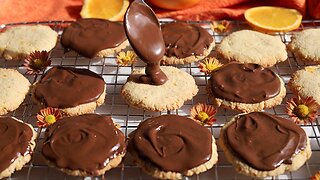 No Gluten, No Sugar, No Dairy Orange Cookies with Chocolate 🍪 Perfect for Christmas!